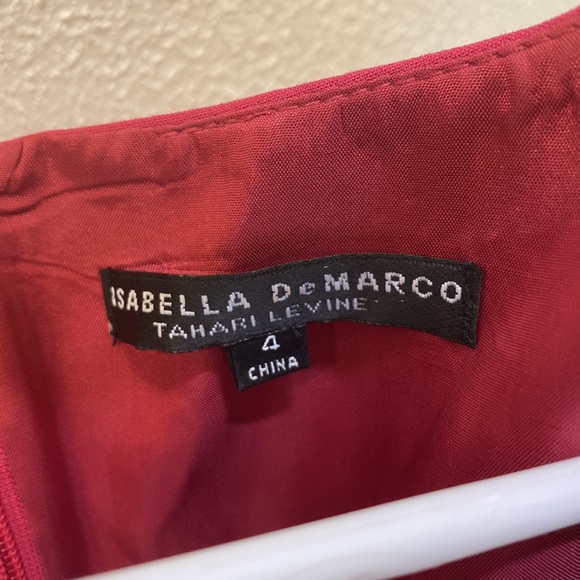 Isabella DeMarco Tahiti Levine size 4 brandy sleeveless dress - Picture 2 of 3